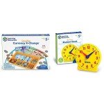 Canadian Currency Play Money and Teaching Clock