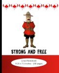 Vintage Mountie-Themed Lined Notebook - 100 Pages
