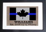 Vintage Canadian Thin Blue Line Print Gift