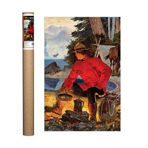 RCMP Campfire Vintage Poster 24 x 36 Inch