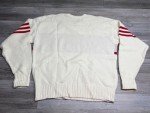 Vintage Detroit Red Wings Sweater Cliff Engle Wool Blend White NHL XL USA Made
