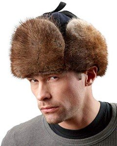Canadian RCMP Muskrat Fur Trapper Hat - 2XL