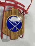 Buffalo Sabres Vintage NHL Metal Sled Ornament