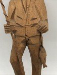 Hand-Carved Vintage Fisherman Art by J.L. Daigle