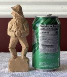 Handmade Wooden Fisherman Figurine from Quebec