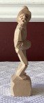 Handmade Wooden Fisherman Figurine from Quebec