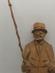 Hand-Carved Vintage Fisherman Art by J.L. Daigle