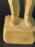 Hand Carved Wood Man with Axe by J.L. Daigle