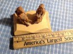 D. Daigle Vintage Wood Carving of Couple
