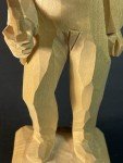 Hand Carved Wood Man with Axe by J.L. Daigle