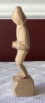 Handmade Wooden Fisherman Figurine from Quebec