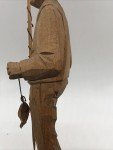 Hand-Carved Vintage Fisherman Art by J.L. Daigle