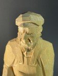 Hand Carved Wood Man with Axe by J.L. Daigle