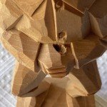 Handmade Wooden Fisherman Figurine from Quebec