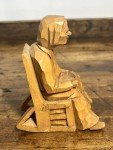 Hand Carved Vintage Rocking Chair Figurine – D. Daigle