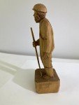 Signed Hand Carved Wood Statue by J.L. Daigle