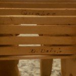 Hand-Carved Vintage Quebec Couple Sculpture by D. Daigle