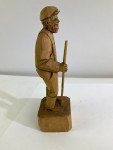 Signed Hand Carved Wood Statue by J.L. Daigle