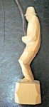Canadian Pierre Labelle Carved Fisherman Sculpture