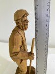Signed Hand Carved Wood Statue by J.L. Daigle