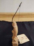 Signed 5" Fisherman Wood Carving from Ontario