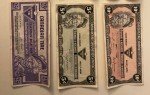 Canadian Tire Money: Vintage 5, 10, 25 Cents
