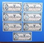 7 Vintage Canadian Tire 10 Cent Coupons