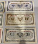Vintage Canadian Tire Money Bank Notes Set