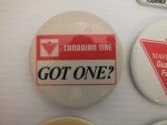 Set of 7 Vintage Canadian Tire Pin Badges