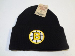 Vintage Boston Bruins Knit Beanie Cap Hat