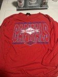 Retro Washington Capitals Red Long Sleeve Shirt