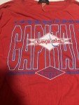 Retro Washington Capitals Red Long Sleeve Shirt