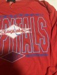 Retro Washington Capitals Red Long Sleeve Shirt