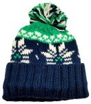 Vintage Hartford Whalers Pom Knit Beanie Hat