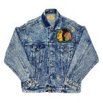 Custom Acid Wash Levi’s Chicago Blackhawks Jacket