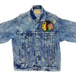 Custom Acid Wash Levi’s Chicago Blackhawks Jacket
