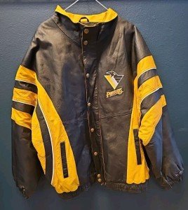 Vintage Pittsburgh Penguins Leather Jacket