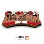Canadian Souvenir Fridge Magnet – Iconic Landmarks Design