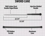 Personalized Vintage Tactical Walking Cane Sword