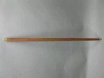 Antique Solid Brass Handle Wooden Walking Stick Cane
