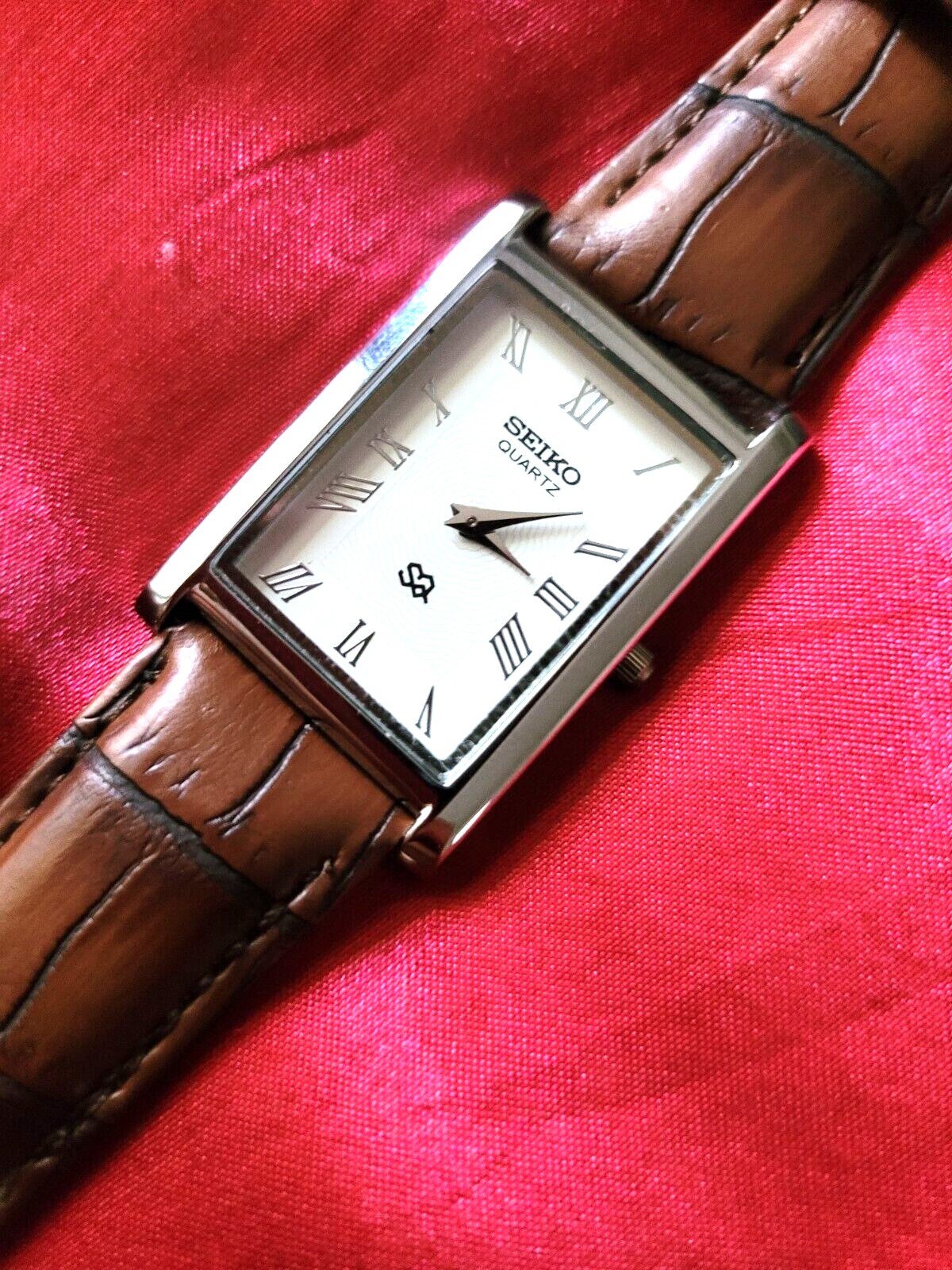 Seiko Slim Tank Vintage Quartz Men's Watch