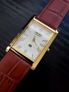 Rare Vintage Seiko Slim Tank Watch for Men