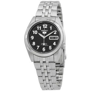 Vintage Seiko Men's Black Dial Series 5 Watch