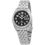 Vintage Seiko Men's Black Dial Series 5 Watch