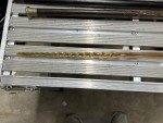 Vintage Brown Glass Twisted Walking Cane