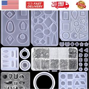 Jewelry Resin Mold Kit with 678 Pieces