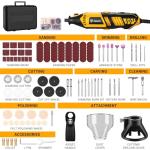 DEKOPRO Mini Rotary Tool Kit for Metalworking