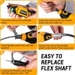 DEKOPRO Mini Rotary Tool Kit for Metalworking