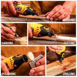 DEKOPRO Mini Rotary Tool Kit for Metalworking