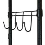 Adjustable Steel Clothes Rack with Detachable Hooks